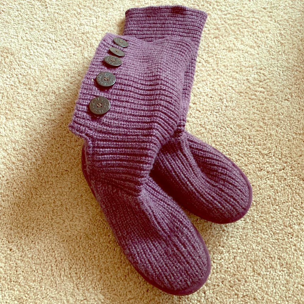Cozy purple Ugg sweater boots!